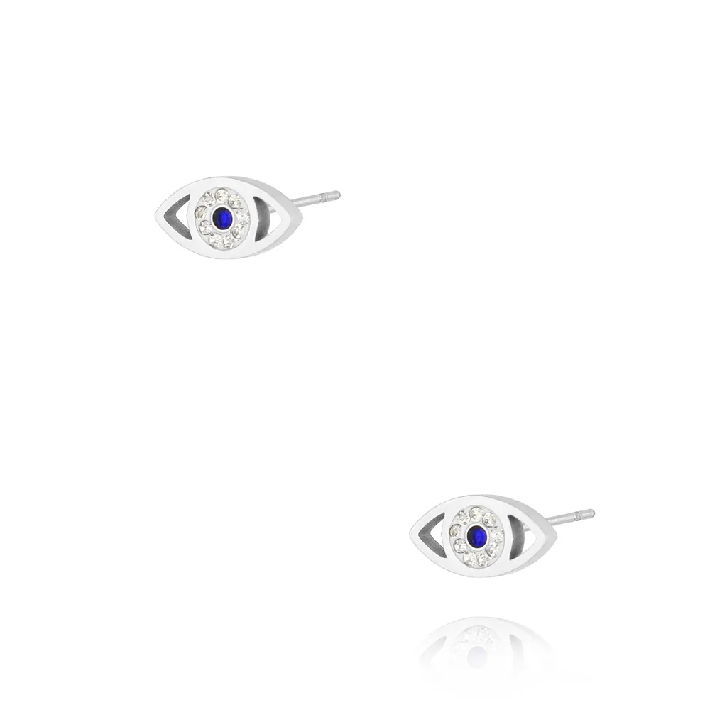 Kolczyki srebrne oczy Mini
