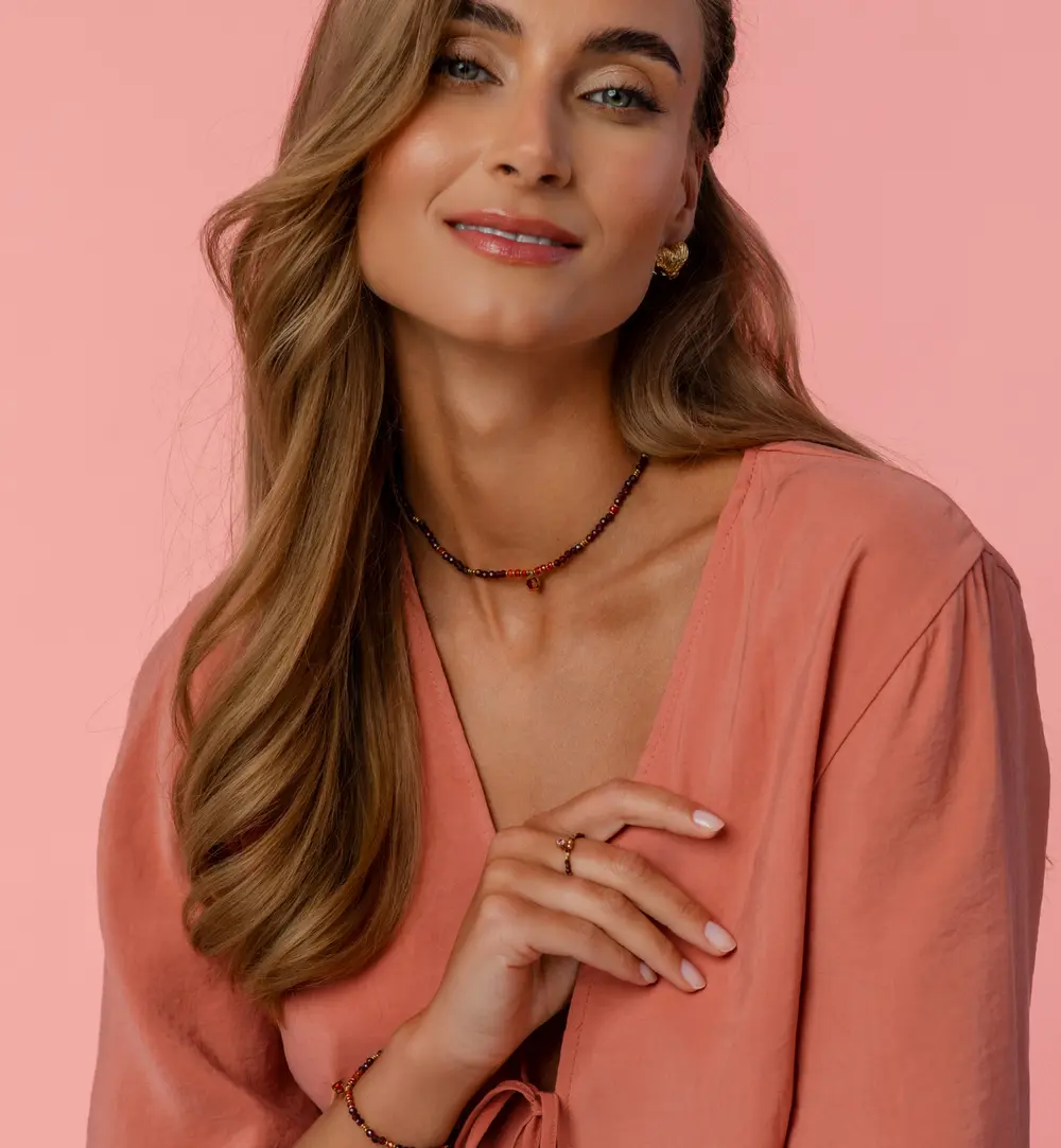 Pierścionek elastyczny z kryształkami PSC0742