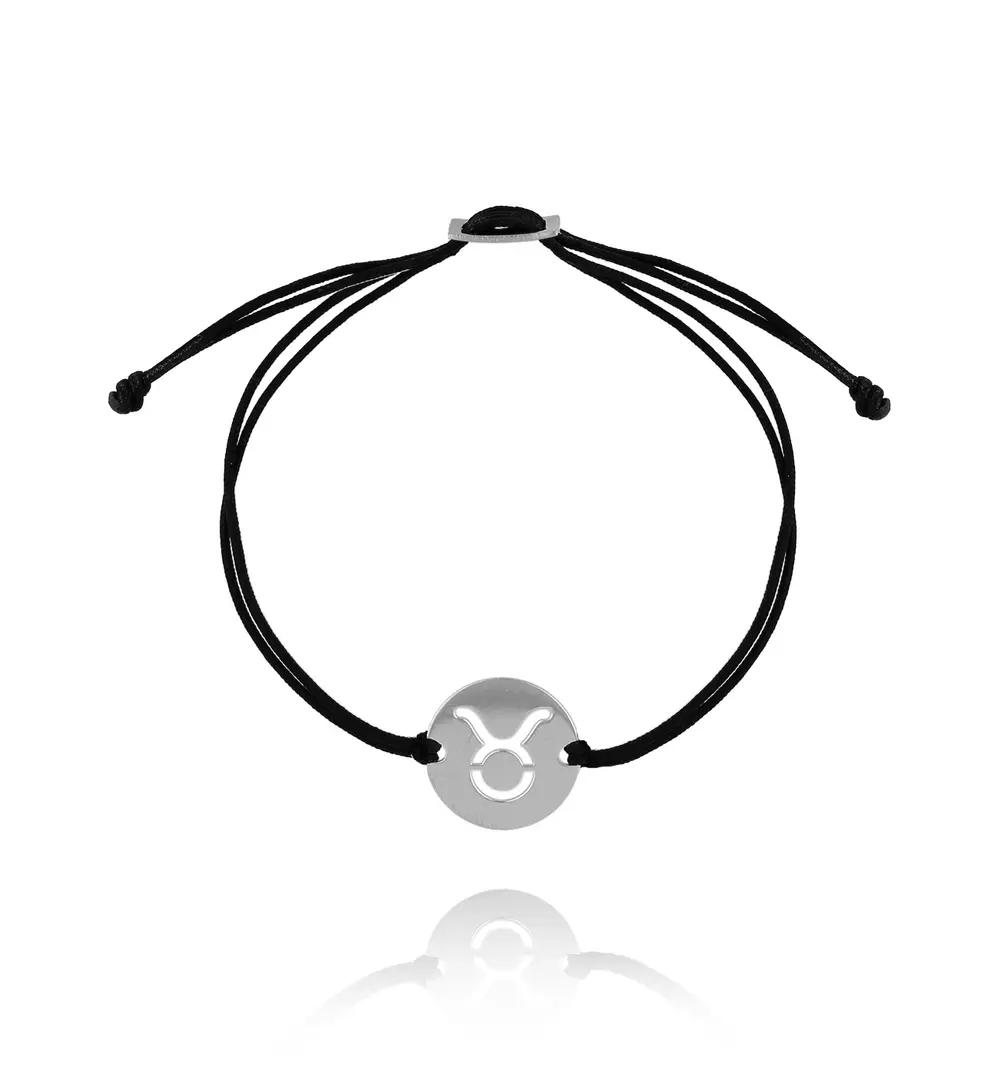 Bransoletka srebrna znak zodiaku BYK BSE0093