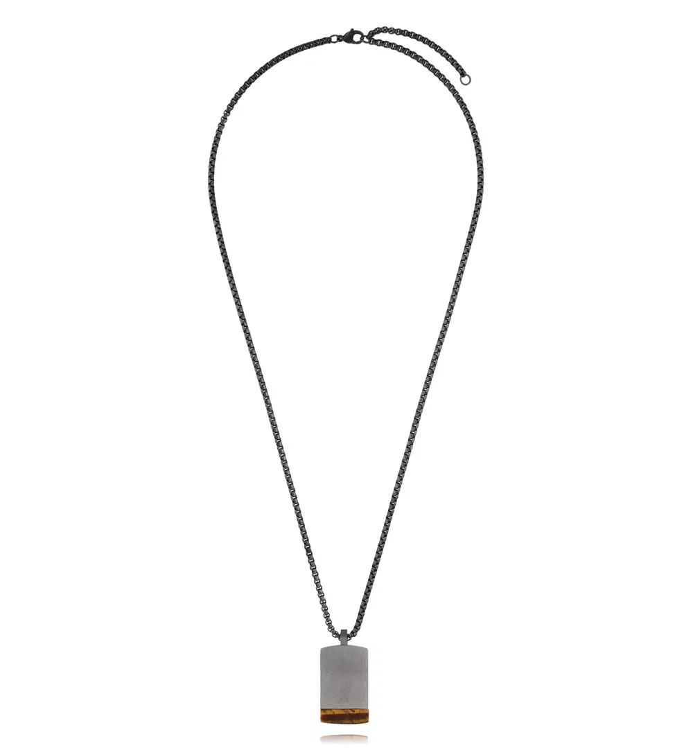 Naszyjnik nieśmiertelnik z tygrysim okiem NMITC0220