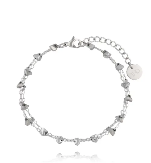 Bransoletka srebrna z kryształkami BSC2165